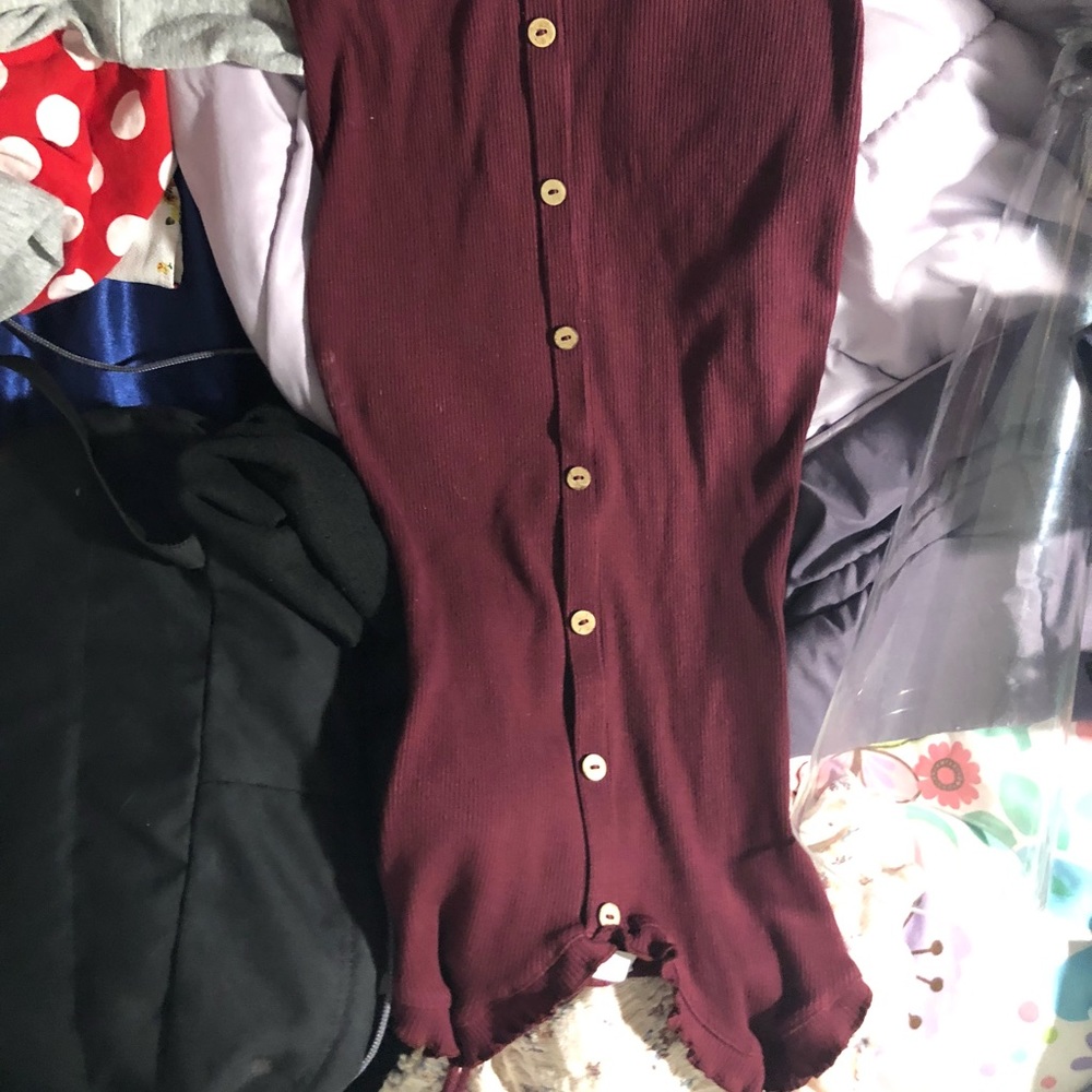 Burgundy BodyCon dress